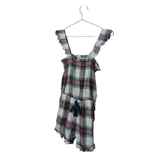 Aerie Plaid Flannel Romper Size Small New with Tags Sleeveless Pockets - Picture 3 of 13